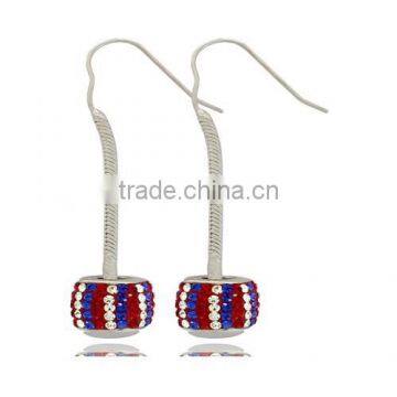 Fancy Enamel Crystal Ball Drop Earrings in Wholesale From Shenzhen photo-4