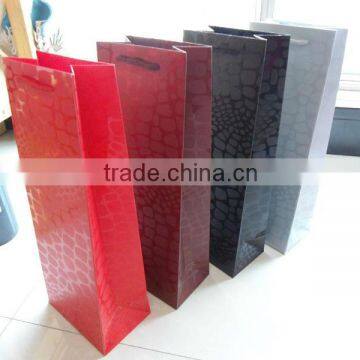 paper bag for wine, handmade paper wine bag, gifts luxury wine bag