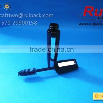 Black Plastic Mascara Tube With Mirror, Empty Mascara Container With Brush Cap photo-3