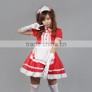 Cute Adult Japanese Girl Lolita Maid Uniforms Cosplay Costume Anime Dress