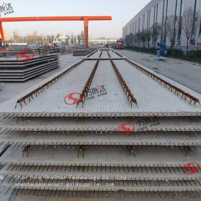 Prestressed Concrete Composite Slab With Grouted Steel Pipe Lattice Girders
