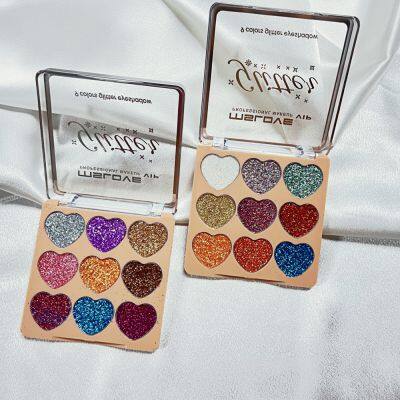 Factory Make up Products 9 Glitter Color Palette Eyeshadow High Pigmented Eyeshadow Palette La Sombra De Ojos photo-3