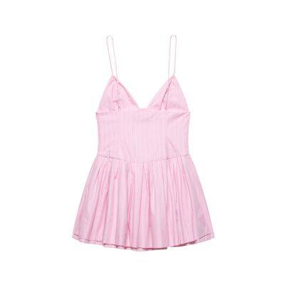 2025 Spring/Summer New European and American Style Women's Fashion Sexy Hot Girl Bow Decoration Dress