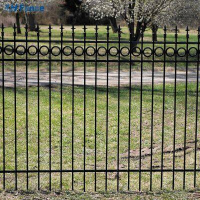 Portes en acier au carbone faible de haute qualité, Modèles de portes en fer, Porte en fer forgé en arc de jardin