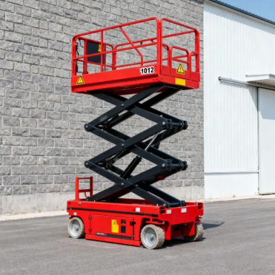 Hydraulic Electric Self Propelled Mobile Scissor Lift With 10mm Steel Platform photo-3