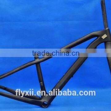 FLX-FR-226 : Carbon Matt Cycling 29er Mountain Bike Frame ( BB92 ) MTB Fork : 15" , 17" , 19"