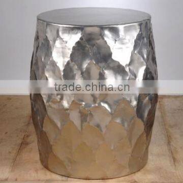 DIAMOND SHAPE STOOL /NICKEL FINISH IRON STOOL WITH DIAMOND LOOK MANUFACTURE FROM INDIA