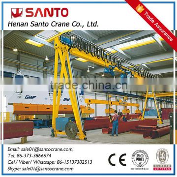 Widely Used Electric Hoist BMH Model Semi Gantry Crane with CE Certificate