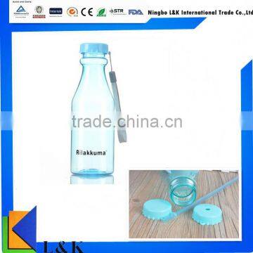 custom plastic straw drinking juice bottle, tube cup joyshaker