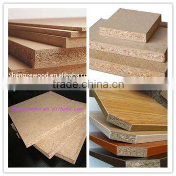 plain particleboad/melamine laminated particleboard