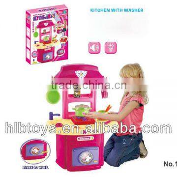 Kitchen table set with lights,music ,kitchen play set