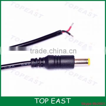 DC5.5 * 2.1 yellow plastic fork male DC power cable to extend the 2464 single-head wire