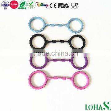 OEM Rubber Bondage Toys Sexy Handcuffs Silicone Handcuffs