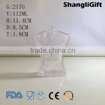 110ml Customer Color Man Body Shape Glass Perfume Bottle