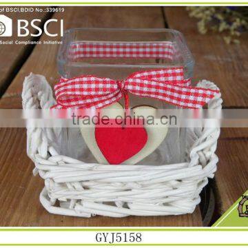 wholesale 2015 indoor decoration willow candle holder