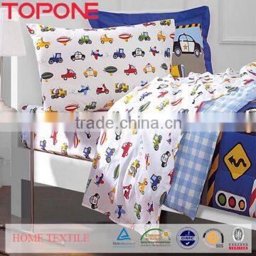 High quality soft design car cute printed children cotton quilt