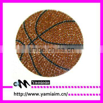 Promotional Rhinestone Basketball Car Decal Sticker