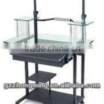 Modern Glass Metal Computer Table/Desk In Furniture WY-221