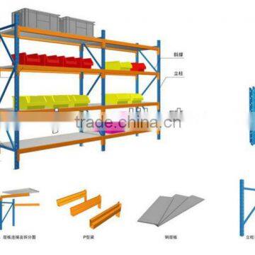 Steel pallet rack