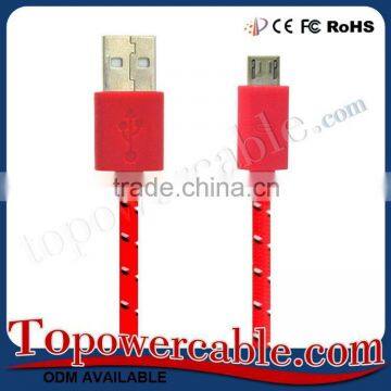 Hot Sale Tangle Free Braid Weave Data Sync Charge Thick Big Cable For Smaung S7 photo-6