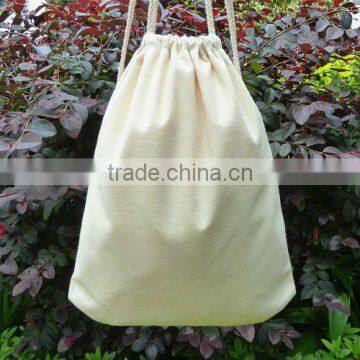 blank drawstring cotton bag