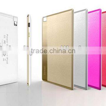 Stylish Ultra-thin Power bank, mobile power supply universal power bank