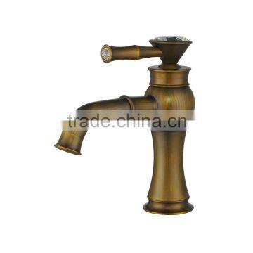 Fancy Bathroom Faucet Brass Body High Lever Modern Design photo-5