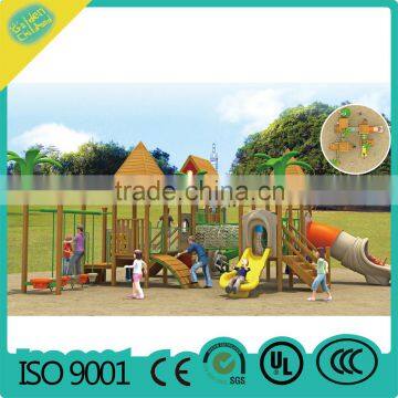 combined slide, wooden playground toy