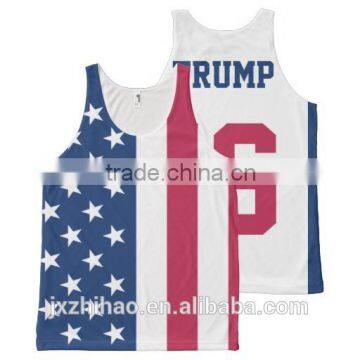 Designer New Printing Usa Basketball Tank Top Wholesale for Men photo-3
