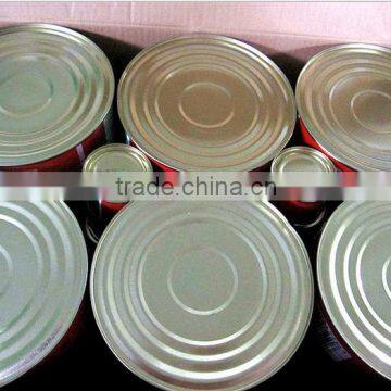 can tomato paste in tin packaging/ 28/30 brix/fresh red