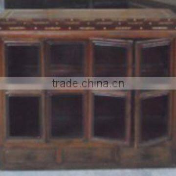 Antique OX Bone Inlay Wooden Cabinet LWB920