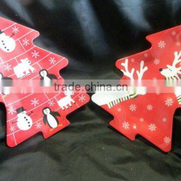 30% and 100% XMAS Christams promotion gift Tree melamine Plate