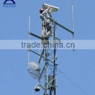 Galvanized guyed wifi telecommunication towers