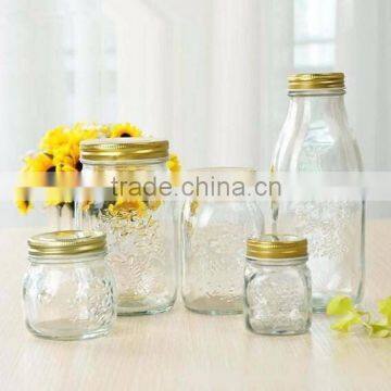 glass jar with lid,spice jar,sugar jar with cap