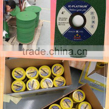 gold lion manufacture T41 14inch resin bonded abrasive cutting
