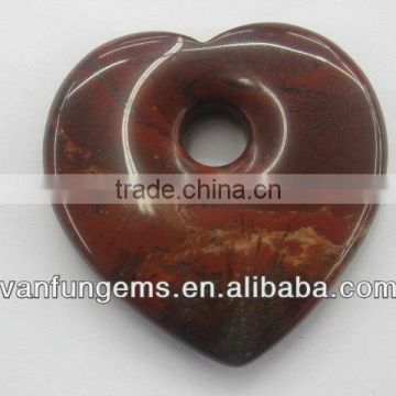 Rainbow Jasper heart shape pendant