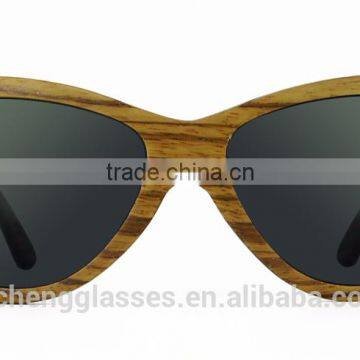 Fashion design eco-friendly zebra wood sunglasses unisx charming eyewear