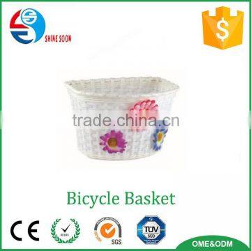 Practical and durable wicker basket for bike with 100%handmade with holder