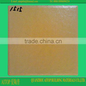 Yellow glazed solid ceramic plaza floor paving tile 150x150mm cheap price