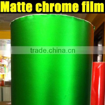 matte chrome green vinyl film with air free bubbles 1.52*20m