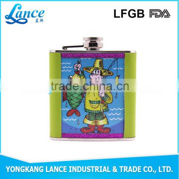 South America market new arrival 4oz drinking alcohol hip flask