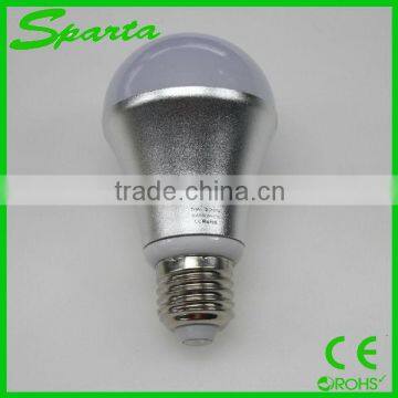 Sensitive Spinned aluminum 5W led light bulb