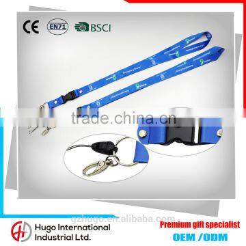 High Quality Custom Durable Advertising Silk-screen Printed Polyester Exhibition Lanyard