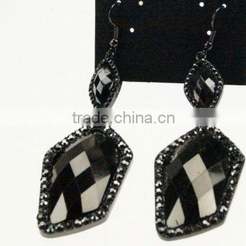 cz drop earrings