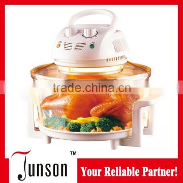 12L professional electric halogen convection oven with tempered glass bowl