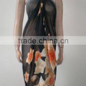 fashion ladies beach cover up polyester sarong