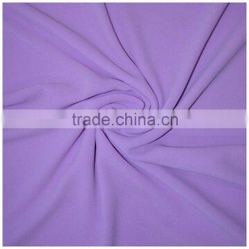 Hot selling 75D chiffon twist plain woven 100%polyester pearl chiffon fabric