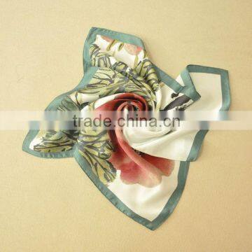 hot selling high quality fancy 100% silk ladies hijab fashion arabic scarf