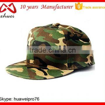 Headwear Camo Snapback Hat and Cap Custom Military Snapback Hat Factory