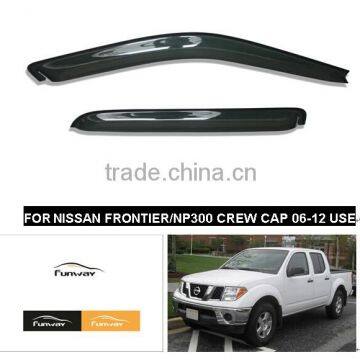 WINDOW VISORS FOR NISSAN FRONTIER/NP300 CREW CAP 06-12 USE